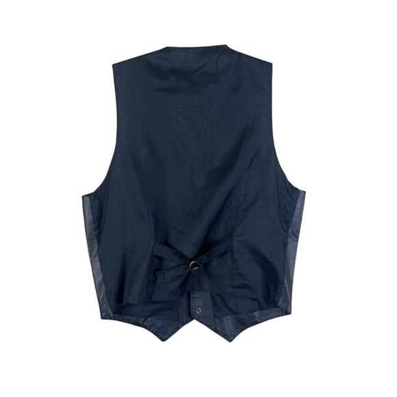 Wilson's Leather Vest Vintage 90s Y2K Western Genuine Moto Biker Grunge Medium - Picture 2 of 6